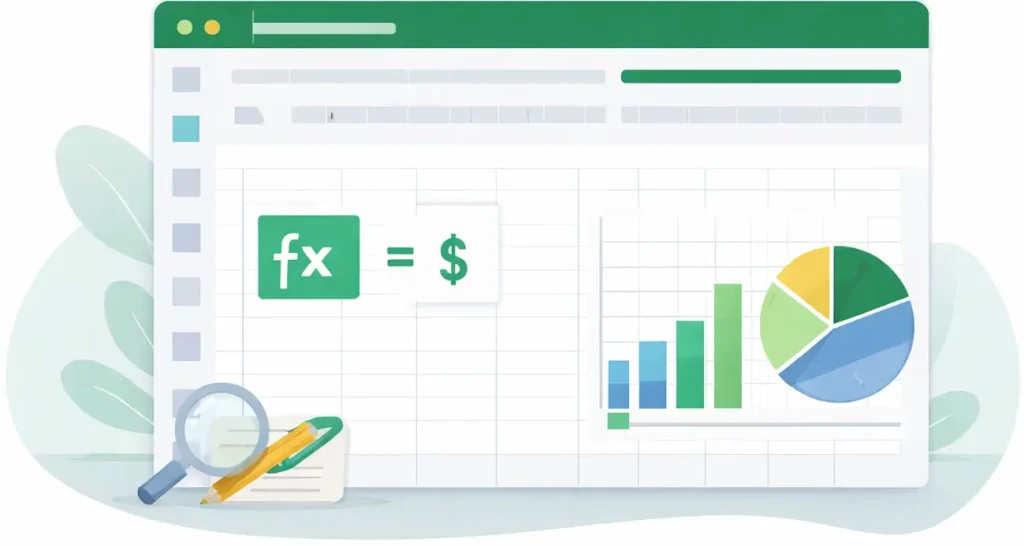 Excel chart showing data visualization used in practical Excel tutorials